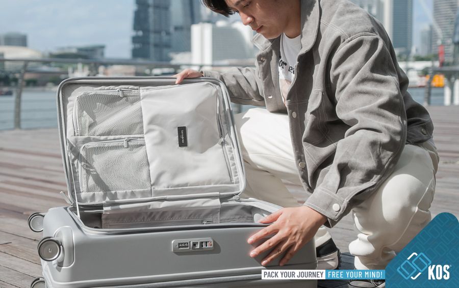 Cách cài pass cho vali Samsonite có ngăn laptop đơn giản