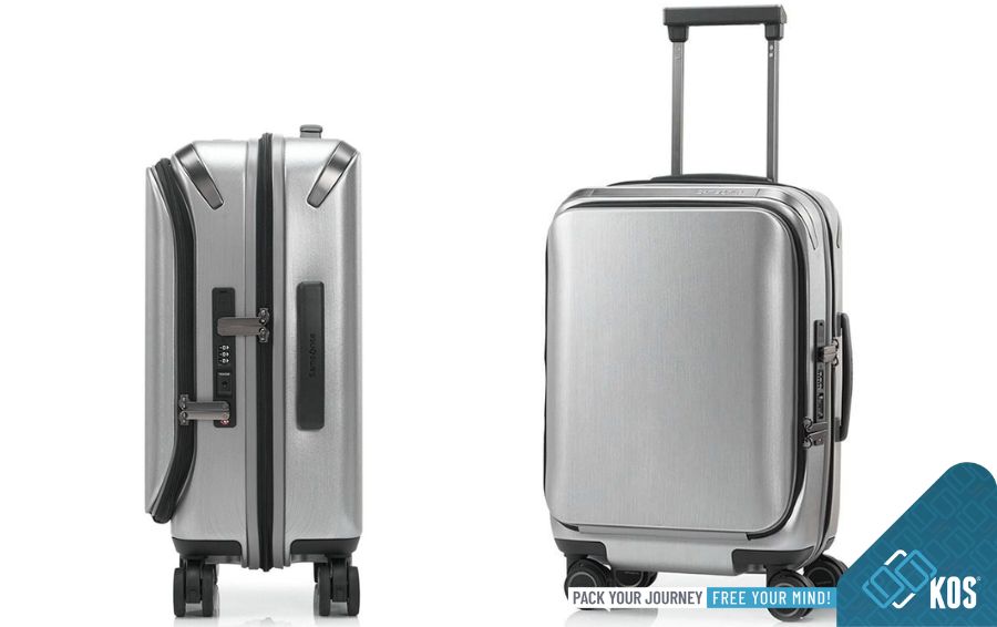 Cách cài pass cho vali Samsonite có ngăn laptop với loại khóa tiêu chuẩn quốc tế