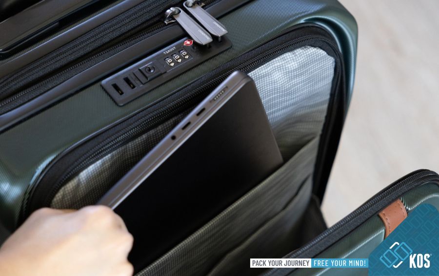 Cách cài pass cho vali Samsonite có ngăn laptop chuẩn quốc tế