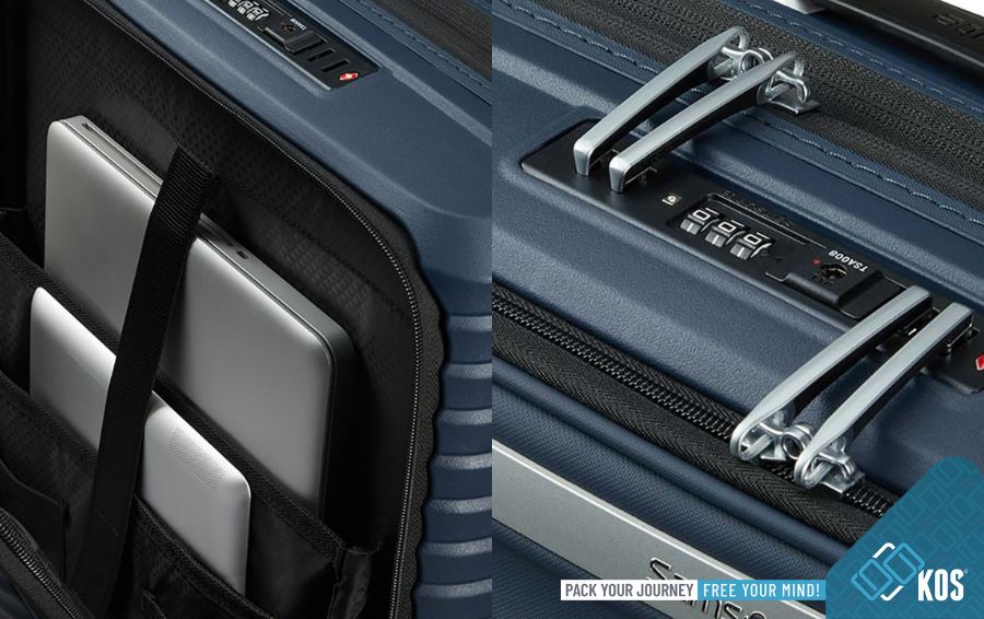 Cách cài pass cho vali Samsonite có ngăn laptop dễ áp dụng