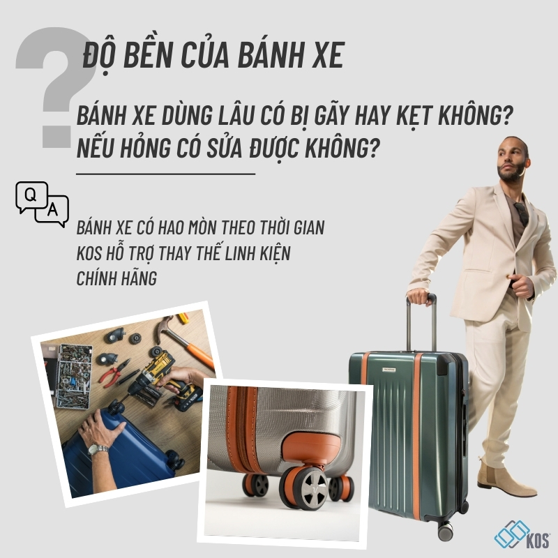 B&aacute;nh xe vali c&oacute; bị g&atilde;y vỡ kh&ocirc;ng?