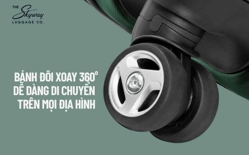 Đặc điểm của vali kéo đó chính là thiết kế của bánh xe