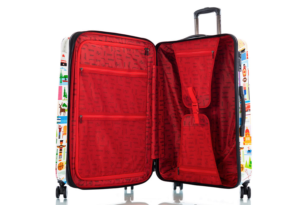 Vali Heys FVT Canada size L (30 inch) - White nội thất rộng rãi