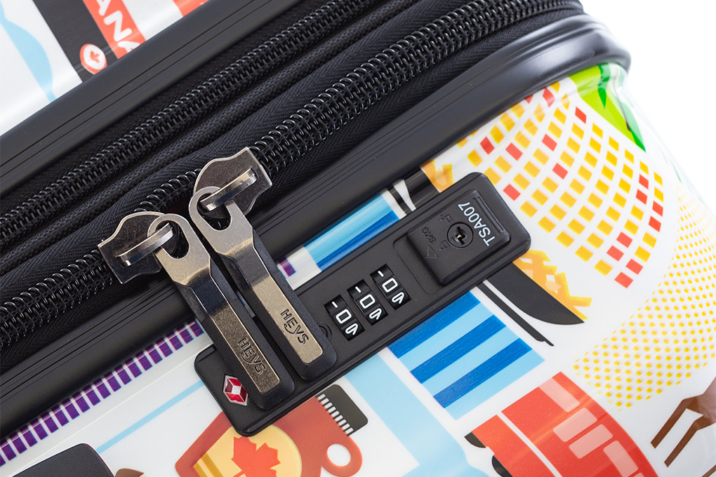 Vali Heys FVT Canada size L (30 inch) - White khóa số an toàn